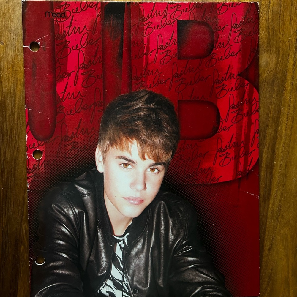 Young Justin B - 2 pocket folder